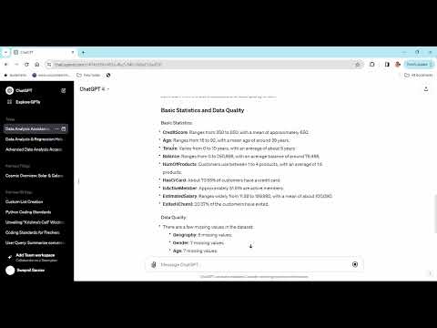 Data Preprocessing and EDA with ChatGPT