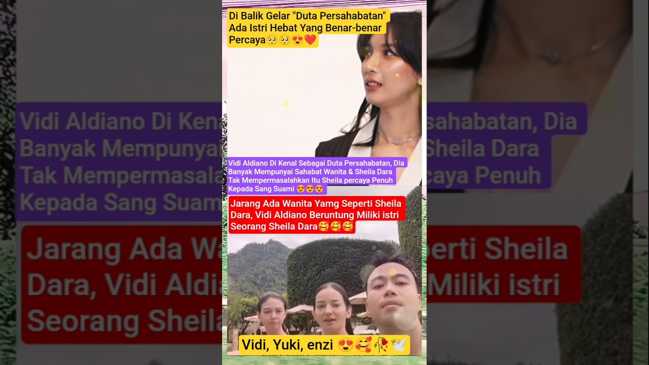 Sheila Dara Tetap Percaya Vidi Aldiano 💖