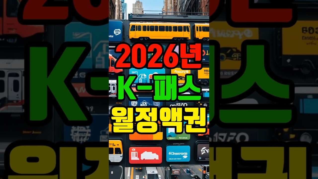 2026년 K패스 월정액권 출시! 교통비 절약 꿀팁 총정리 🚆