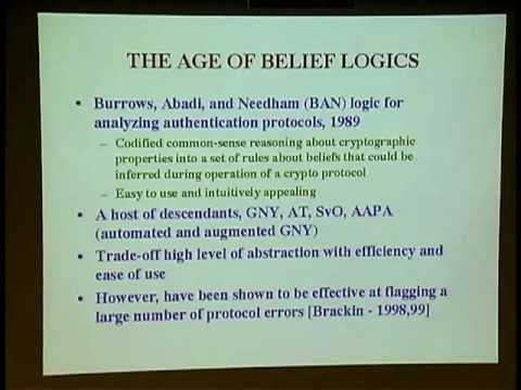 Cathy Meadows, "Cryptographic Protocol Analysis" (2/9/04)