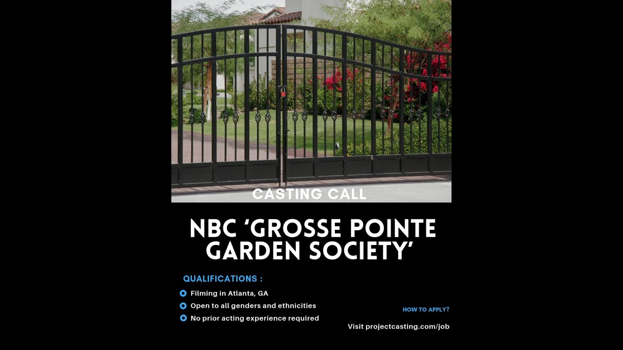 Casting Now for NBC’s ‘Grosse Pointe Garden Society’ 🌿