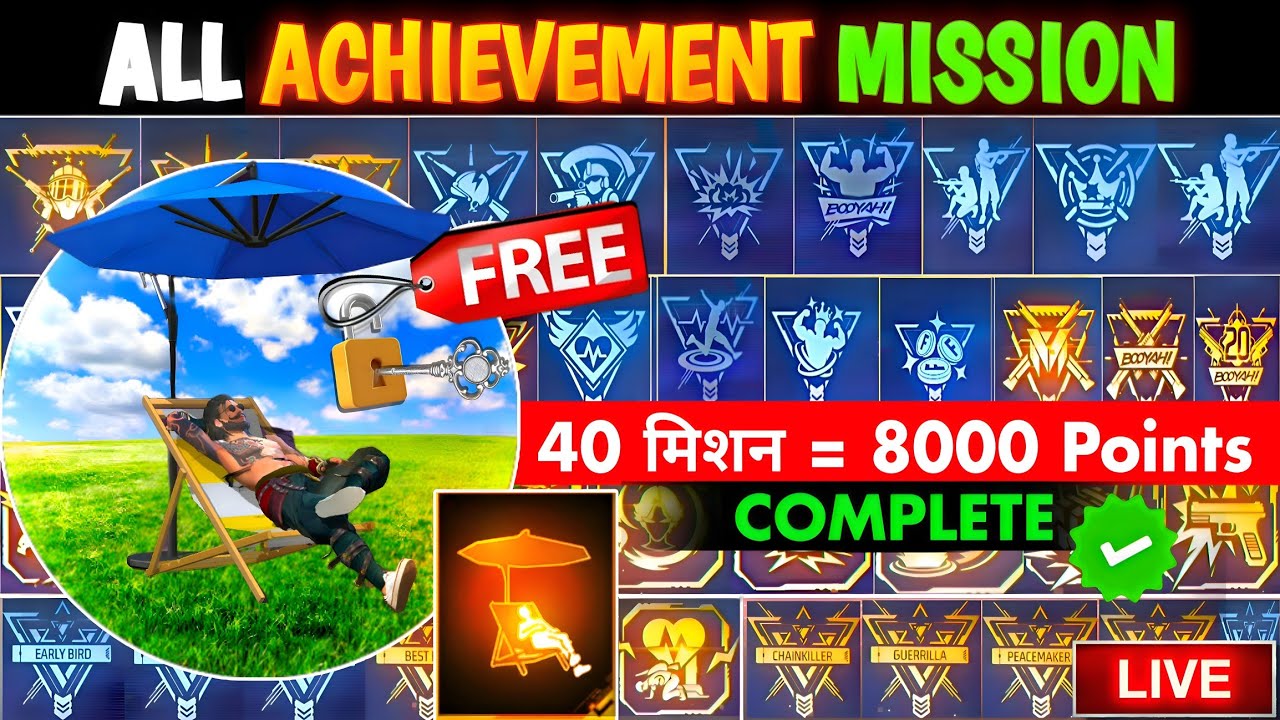 Complete All Free Fire Achievements 🚀