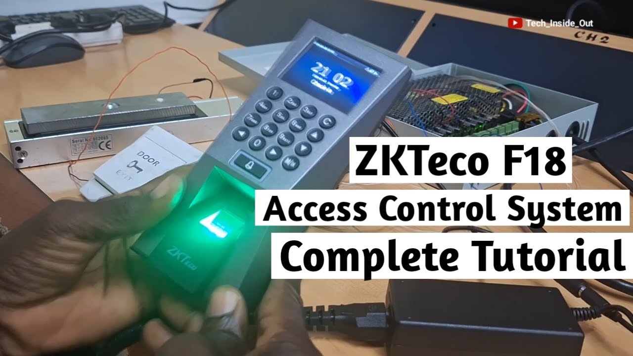 zkteco f18 access control system setup complete tutorial from beginning to end