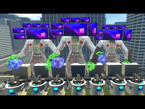 NEW G-MAN FANMADE AND G-TOILET AND G-TOILET MK3 VS NEW TITAN PC MAN AND PC MAN SMALL In Garry'sMod