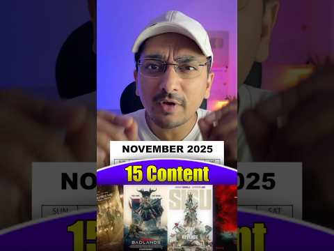 Upcoming Movies and Series in November 2025