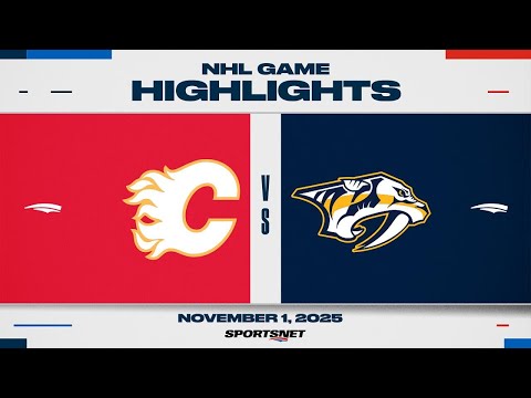 NHL Highlights | Flames vs. Predators - November 1, 2025
