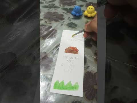 DIY bookmark for friends with paper #art