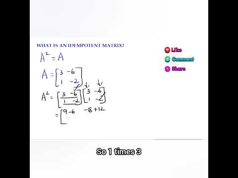 Idempotent Matrix/entrance exams and other competitions