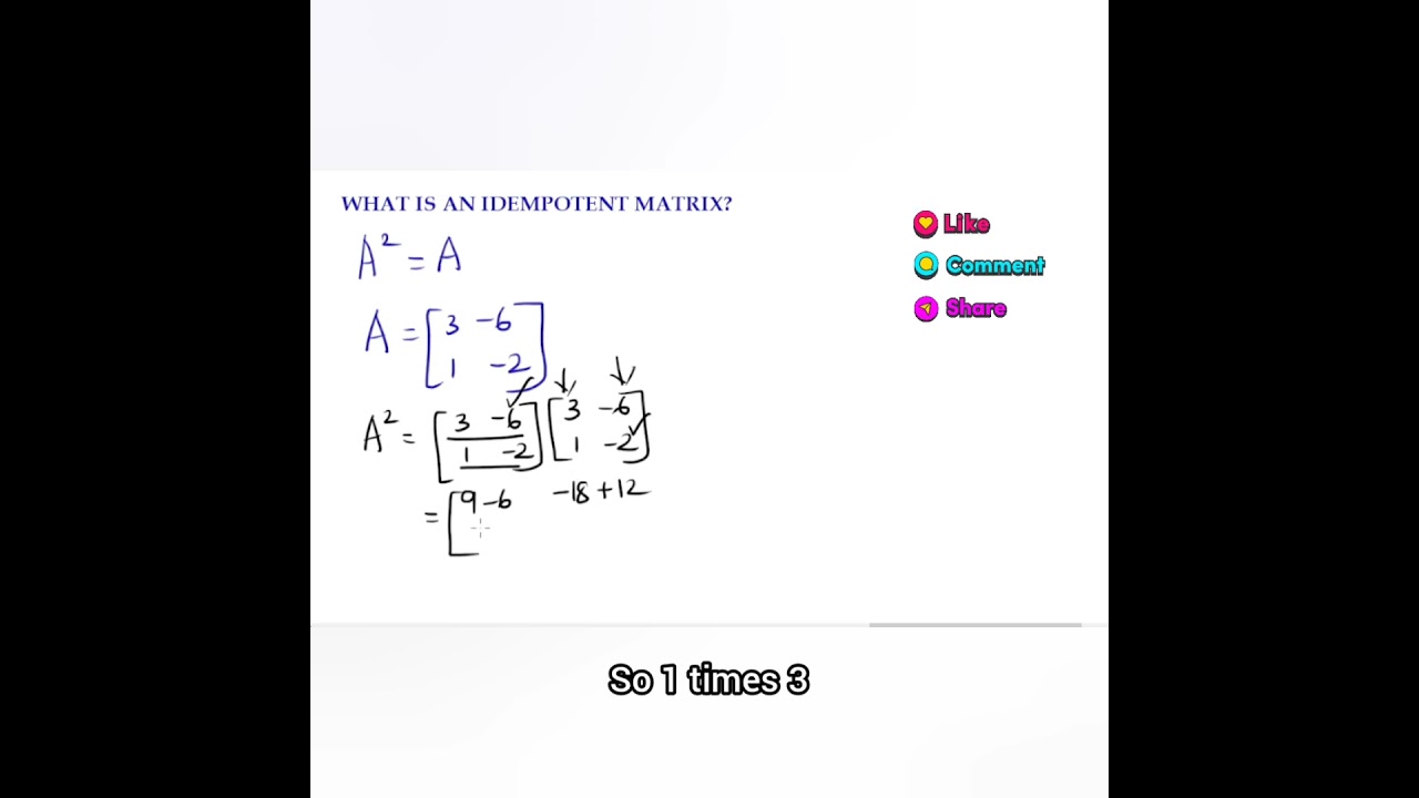 Mastering Idempotent Matrices: Essential Tips for Entrance Exams & Competitions โจ