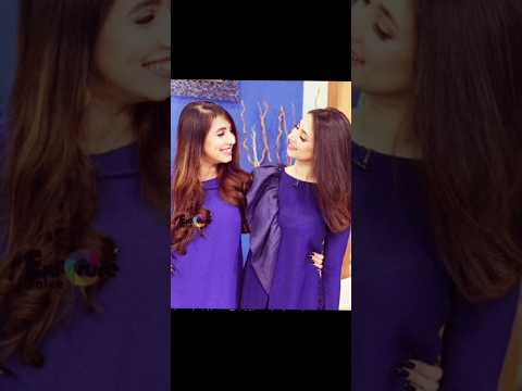 Pakistani Actress Komal Aziz khan with her twin sister ❤️💞💞#pakistanicelebrities#shorts