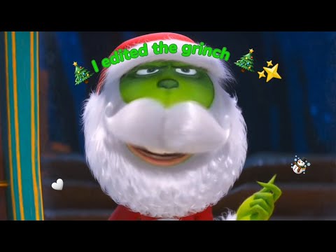 I edited the grinch because it's FRICKING CHRISTMAS 🎄☃️🤍