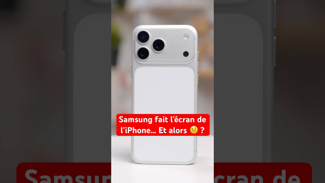 Samsung fabrique l'écran du nouvel iPhone Fold 📱