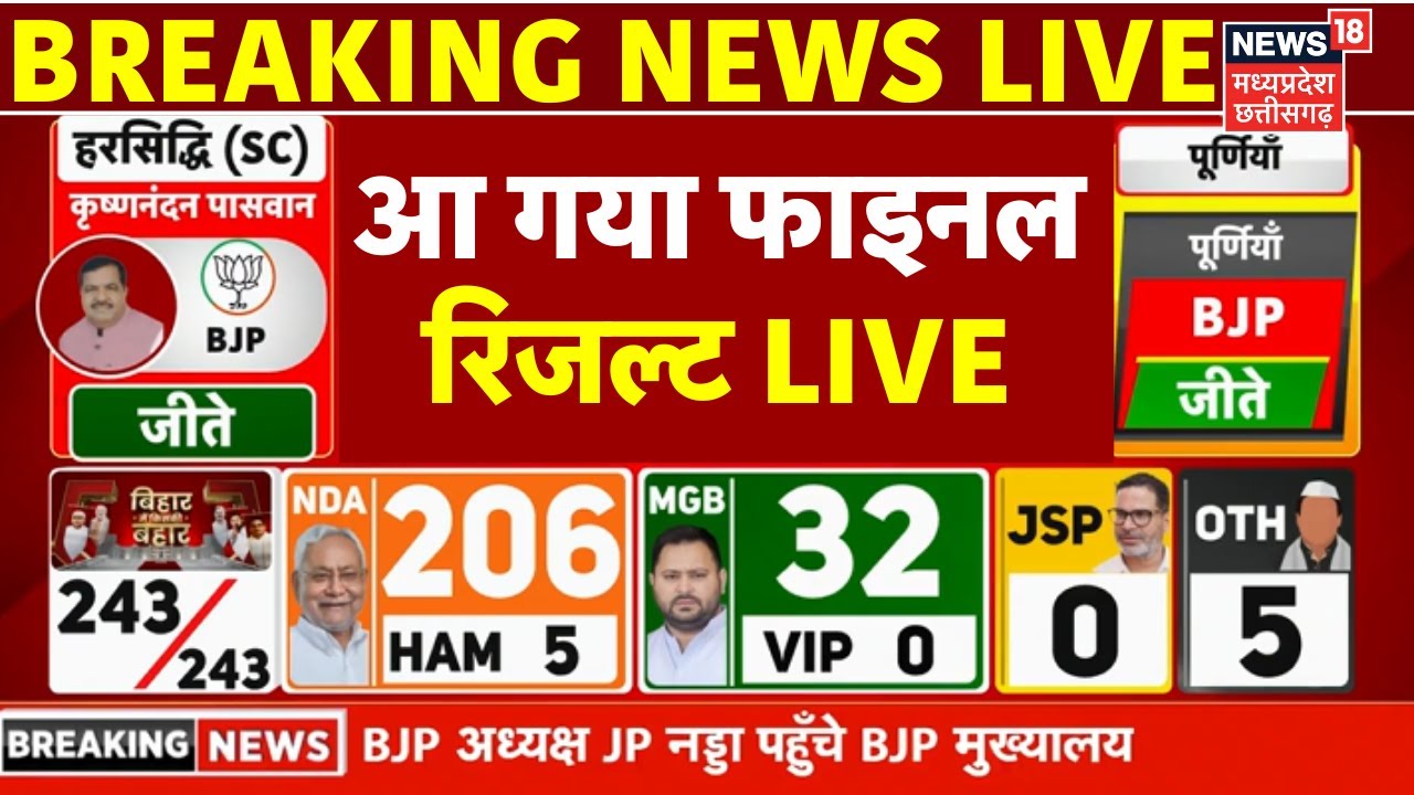 Bihar Election 2025 Final Results Live 🗳️