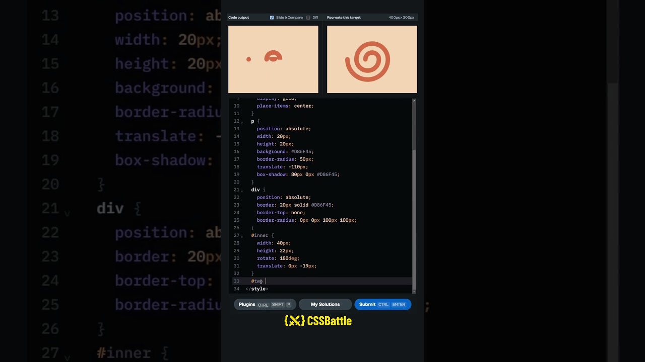 CSS Battle #133 Spiral Solution 🌀