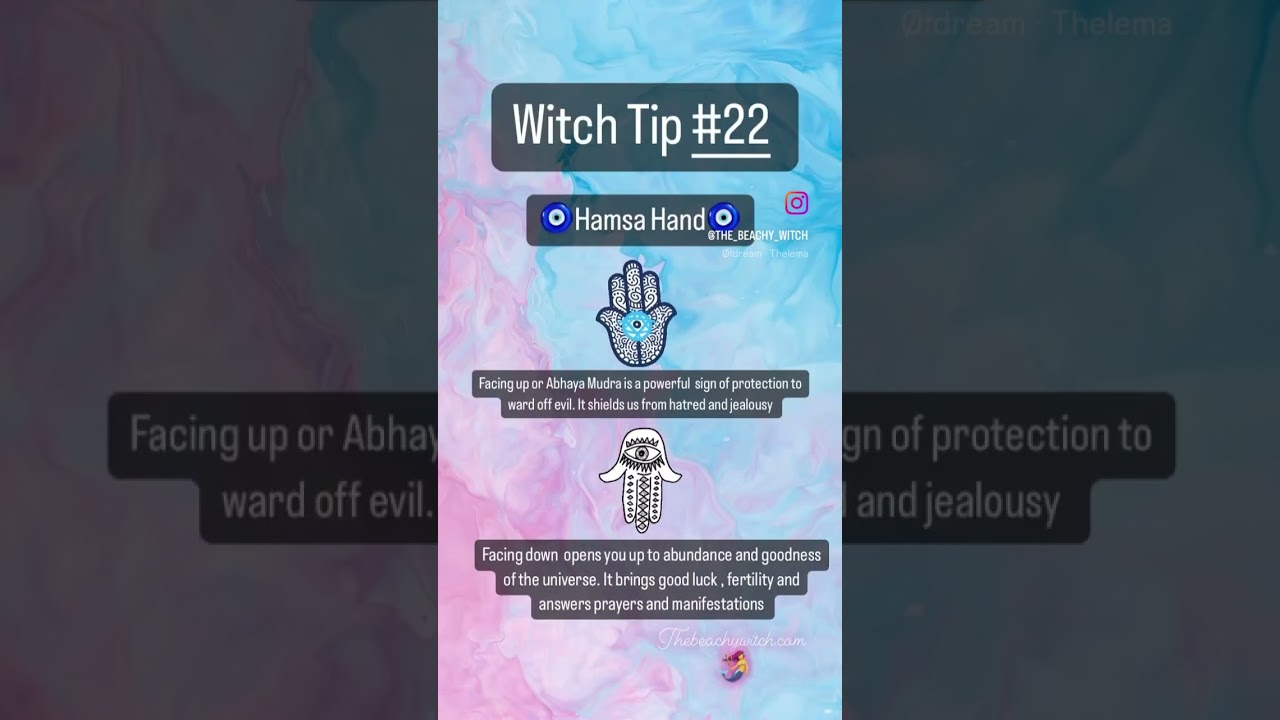 Unlock the Power of the Hamsa Hand β¨ | Witchcraft Tips & Witchy Goods