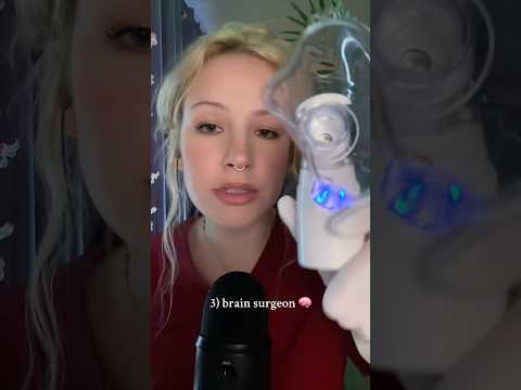 5 different roleplays in 1 minute 👩🏼‍🍳🧵🧠💄👩🏼‍💻 #asmr #roleplay