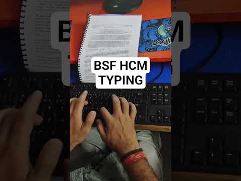 BSF HCM TYPING TEST | BSF ENGLISH TYPING | #bsfhcm #englishtyping#computer #HCMTYPING