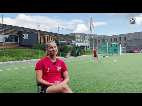 Maria Fink før Stabæk-kampen