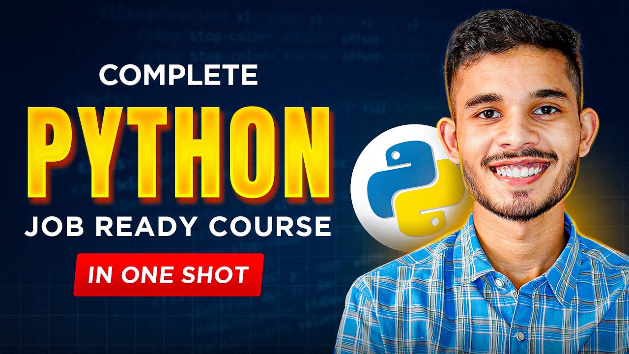 Python Full Course for Beginners | Job-Ready Python Skills by Sagar Chouksey 🔥