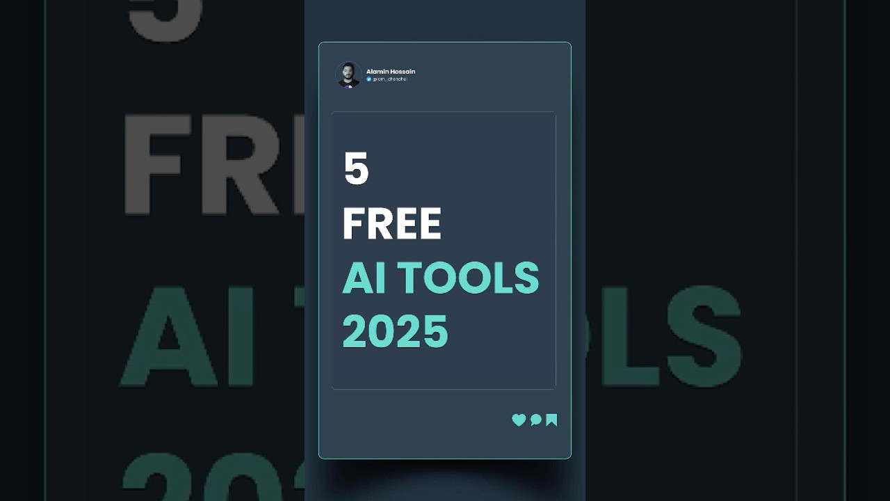 Top 5 Free AI Tools in 2025 for Productivity & Creativity