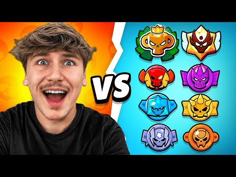 J’AFFRONTE TOUS LES RANGS DE BRAWL STARS !!