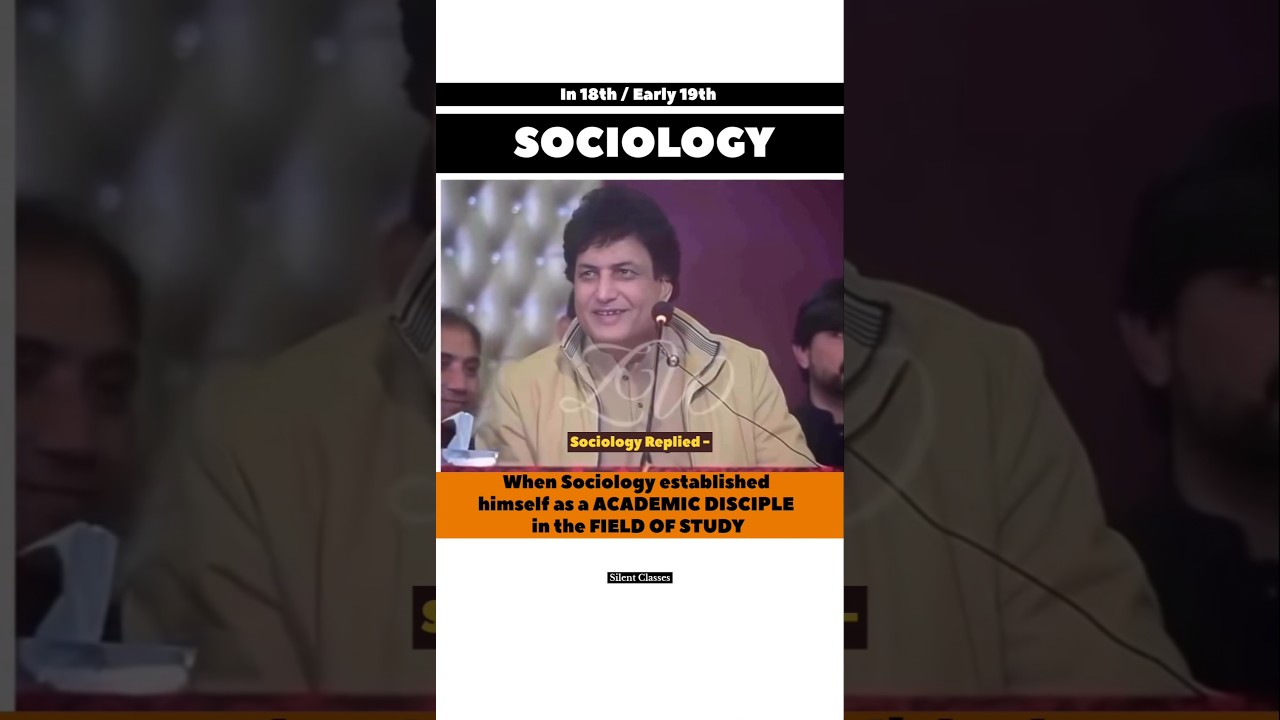 Sociology: An Academic Discipline Exploring Silent Classes