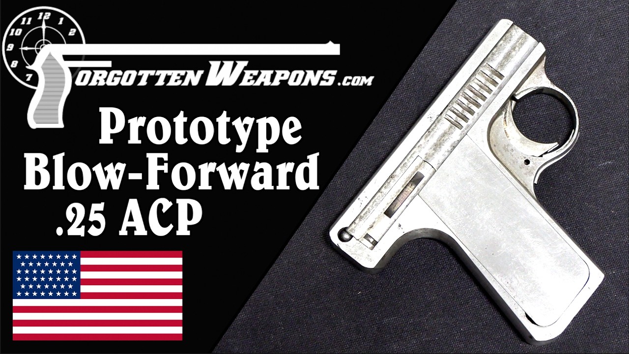 Iver Johnson Prototype .25ACP Blow Forward Pistol π«