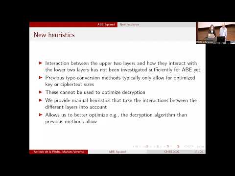 Session on Attribute Based and Fully Homomorphic Encryption