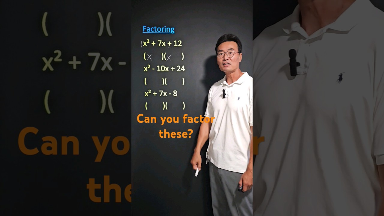 Basic Factoring Techniques