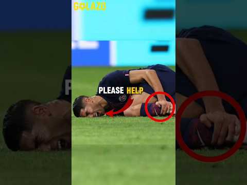 Hakimi didn’t deserve this pain. 🙏#AchrafHakimi #PSG #ChampionsLeague #BayernMunich #FootballInjury