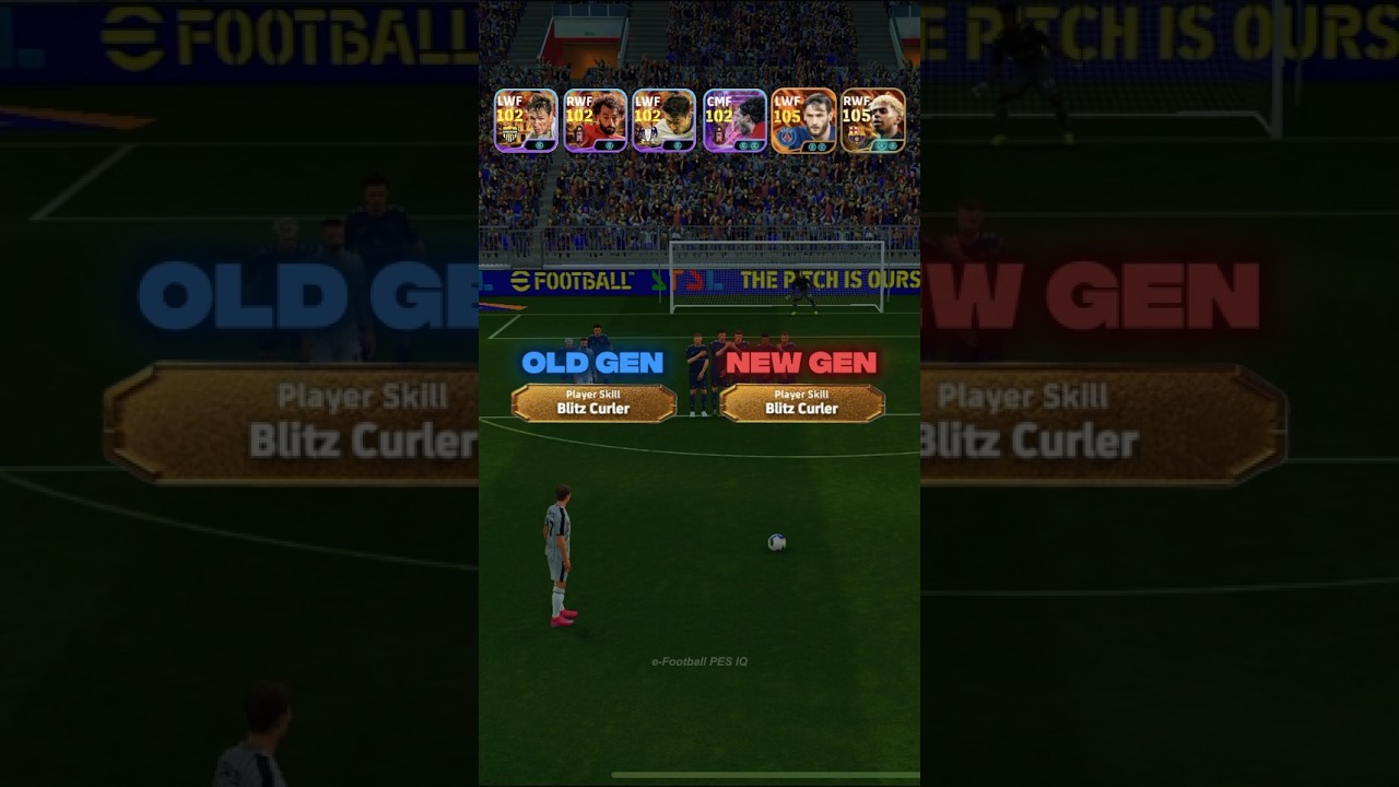 Old vs New Blitz Curler âš½ #efootball #pes #shorts