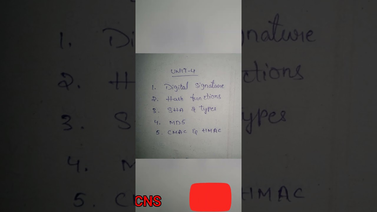 CNS important topics #BTechr20 #CNS #cse #education #exam #importantquestions
