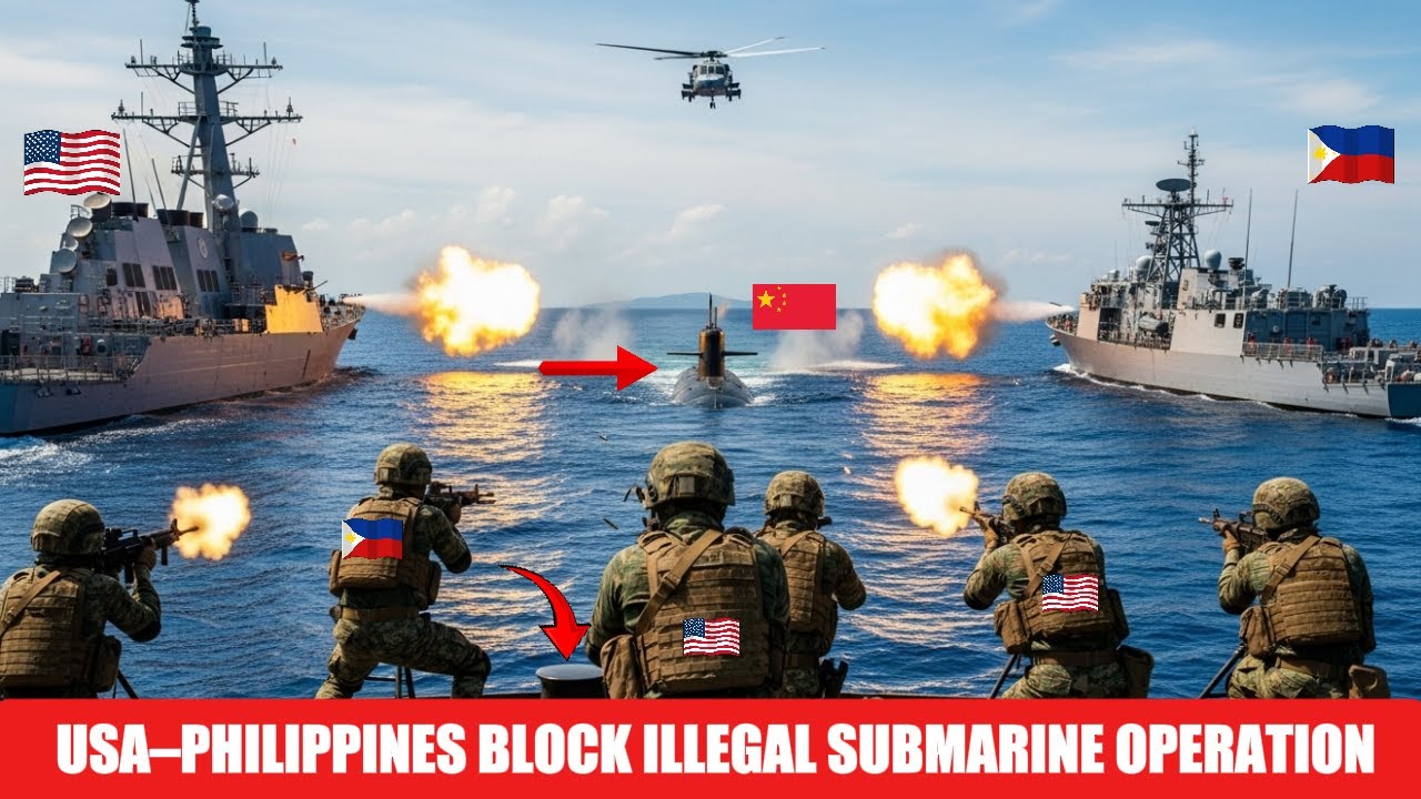 USA-Philippines Disrupt Chinese Spy Submarine 🛑