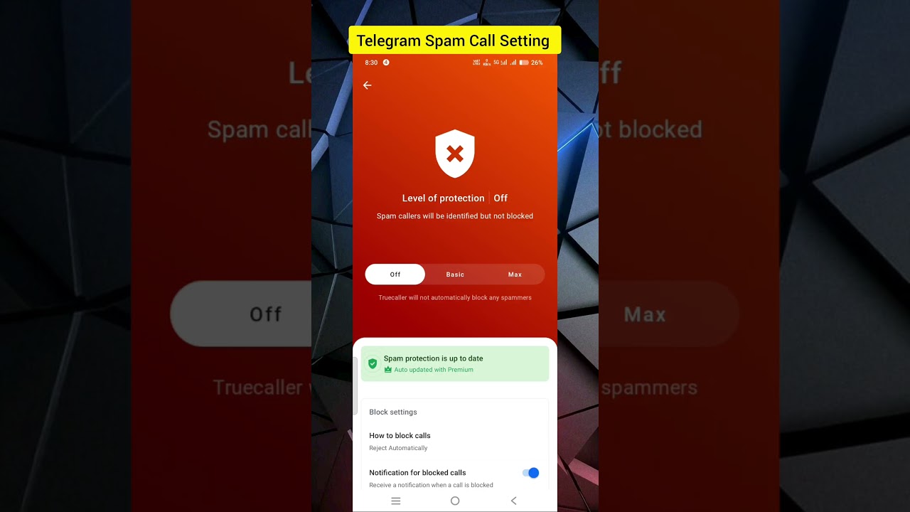 Truecaller Spam Call Blocking Settings | How to Block Spam Calls on Truecaller