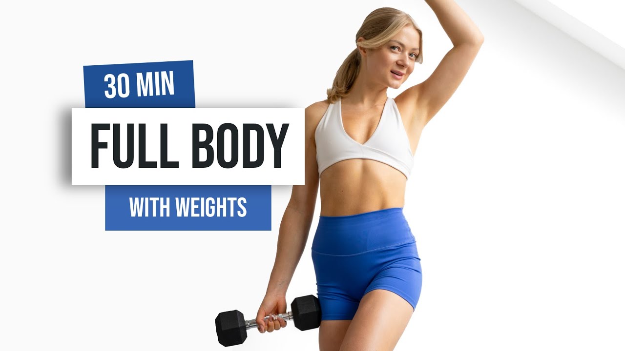 30-Minute Full Body Strength Workout with Weights (No Jumping, Advanced)