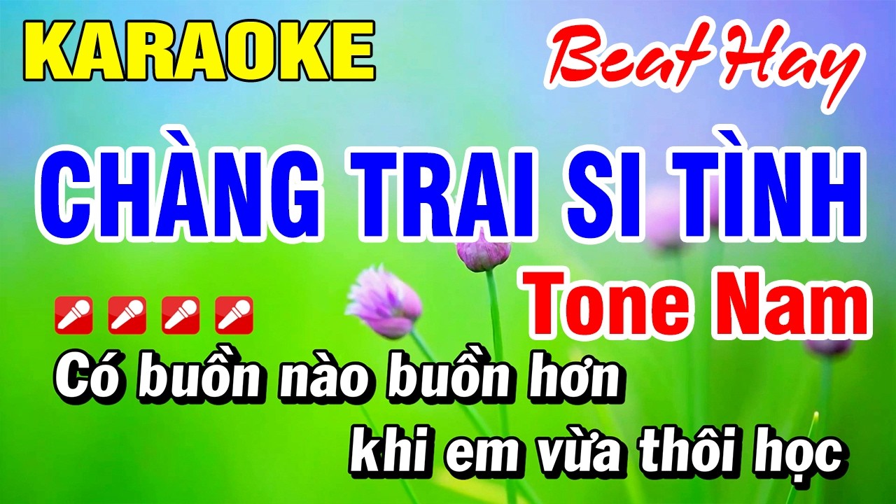 Karaoke Chàng Trai Si Tình (Beat Hay) 2026 | Hoài Phong
