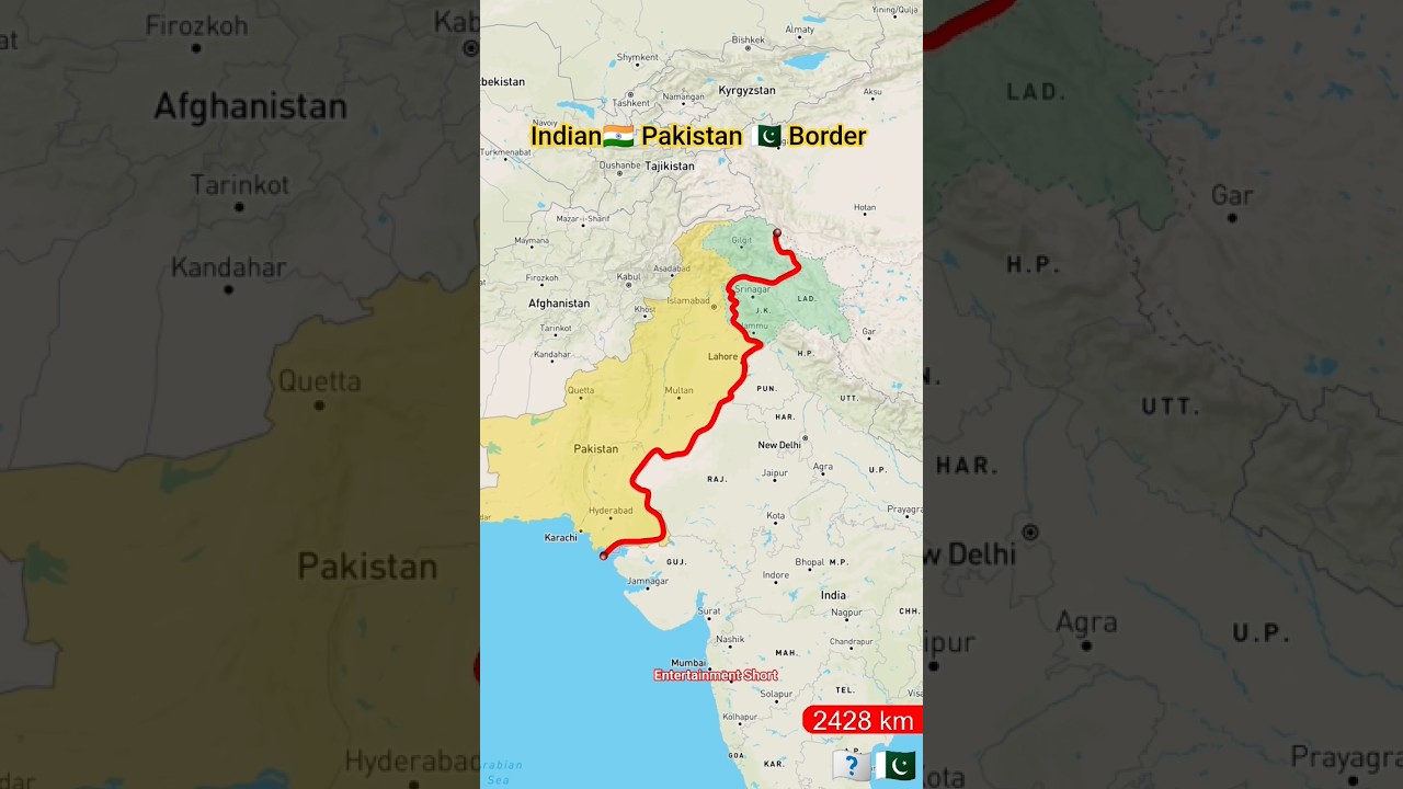 India-Pakistan Border Maps & Friendship 🌏