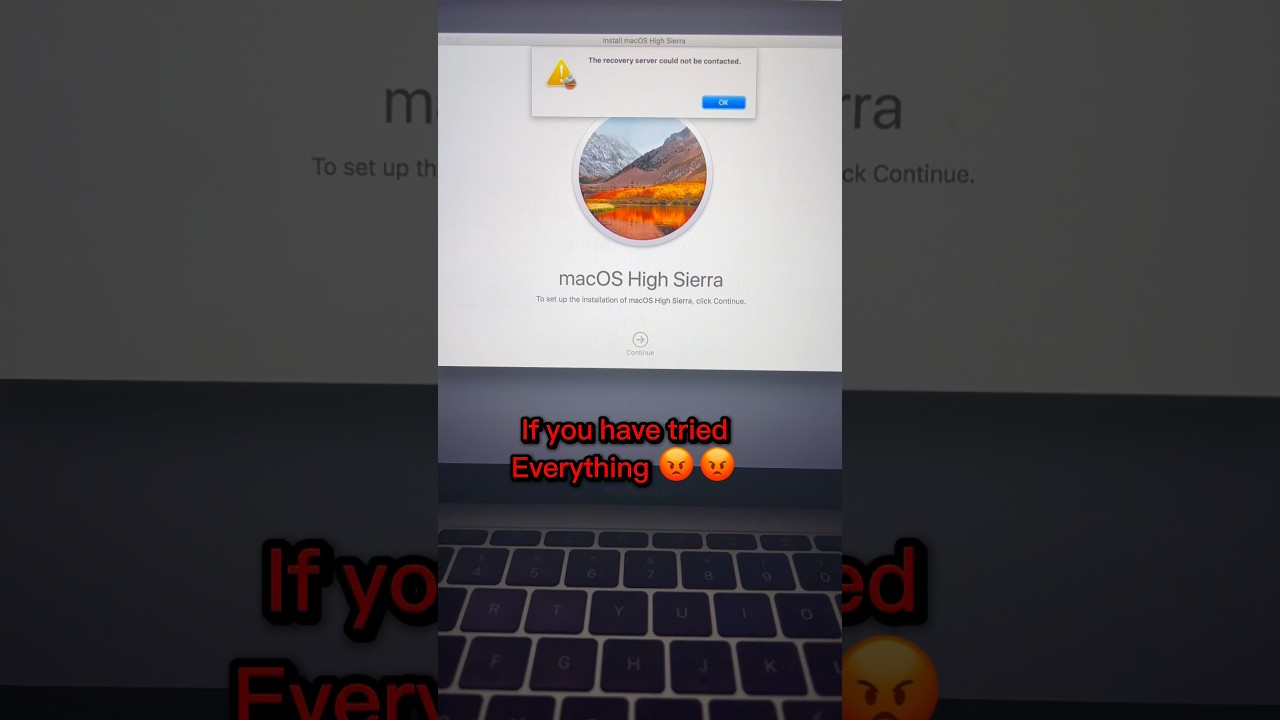 Fix macOS 'Recovery Server Not Contacted' Error