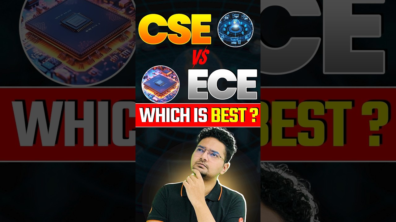 Which is BEST? ECE or CSE! #jee #cse #ece #engineering #jeemains #jeeadvanced #iitjee #harshsir