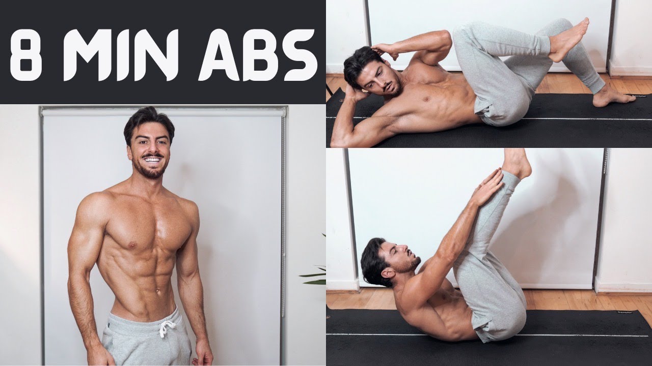 8-Minute Abs Workout for a Six-Pack at Home | Rowan Row