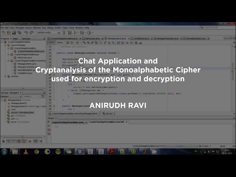 Chat Application and Cryptanalysis of Monoalphabetic Cipher