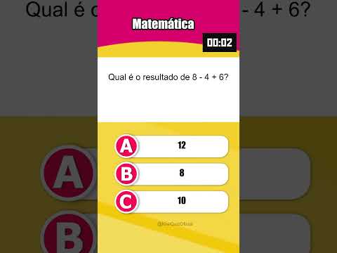 Quiz de Matemática - Teste suas habilidades #quiz #matemática