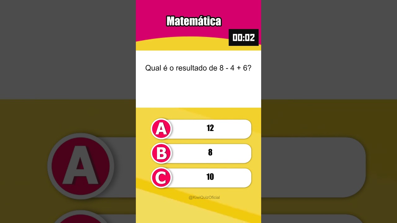 Desafie suas habilidades em Matemática com nosso Quiz! 🧠