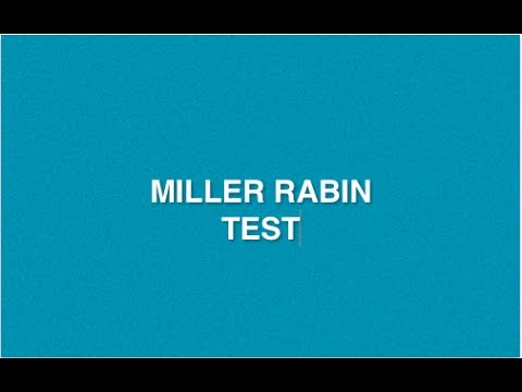 Miller Rabin Primality Test | With Solved Example |Cryptography And Network Security