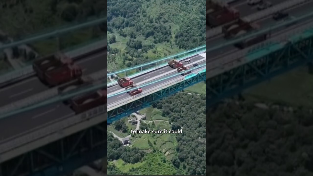 96 Trucks Test China's Tallest Bridge 🏞️
