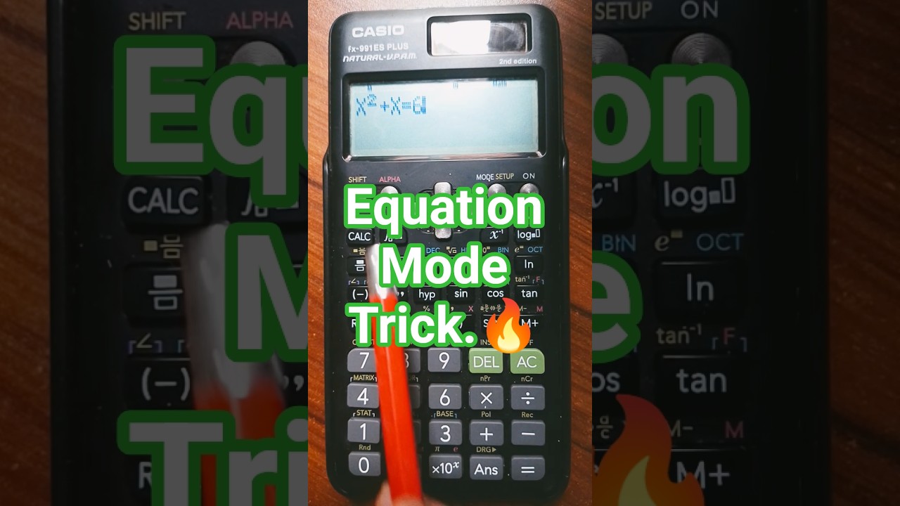 Solve Equations Easily with Casio fx-991ES Plus ✨