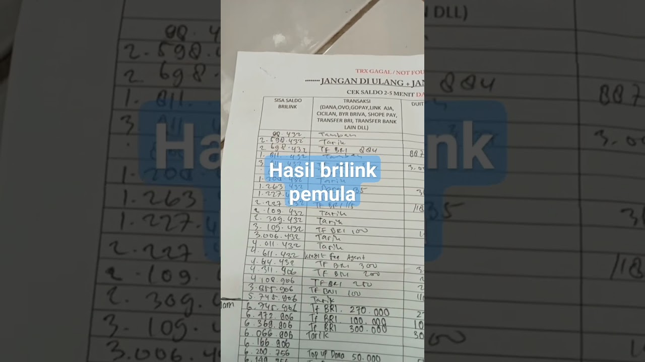 hasil maksimal brilink pemula