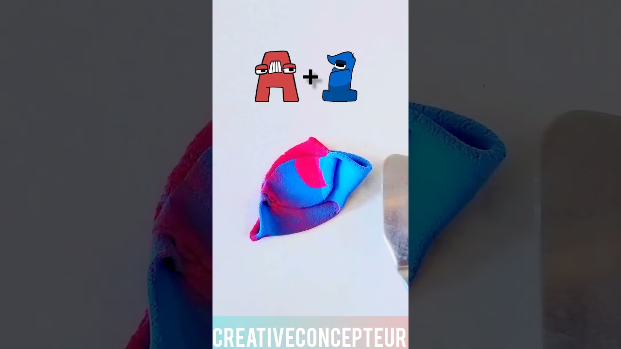 Color Mixing & Alphabet Lore: A1 & #shorts 🎨