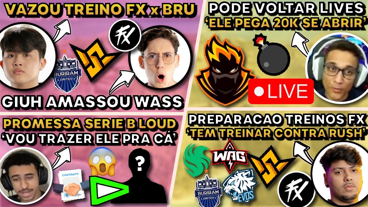 Treino FXxBRU: Estratégias para Garantir a Série B Loud e Reforçar as Lives 🔥