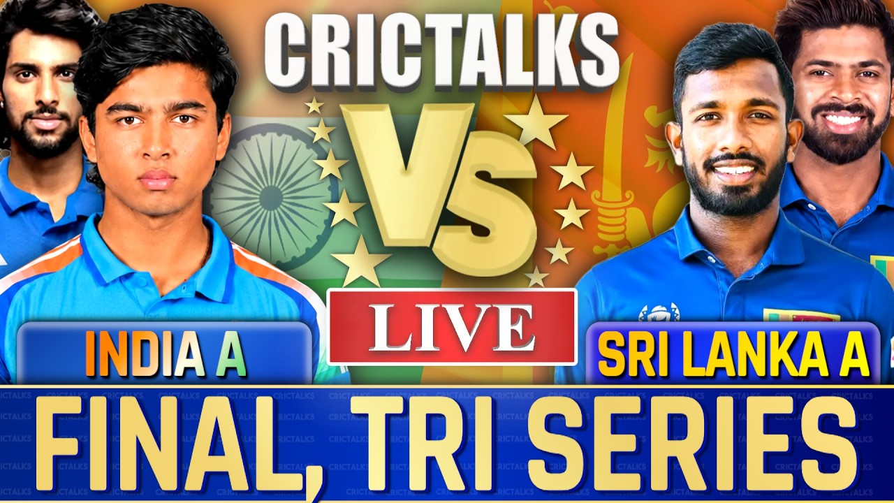 Live: India -A Vs Sri Lanka-A, Final ODI, Tri Series | Live Match Today Score Commentary | CricTalks